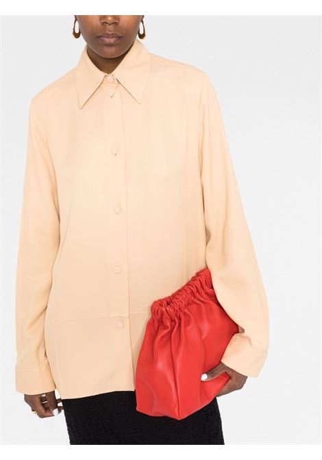 Beige button-up shirt - women JIL SANDER | J04DL0005J65004239